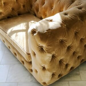 Modern Velvet L-Shape 6-Seater Luxury Sofa Set